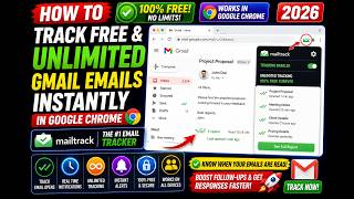How to Track FREE & UNLIMITED Gmail Emails Instantly in Google Chrome Using Mailtrack Extension screenshot 1