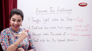 CBSE Class 3 Science : Safety and First Aid | Answer the Following | Science Activities For Kids