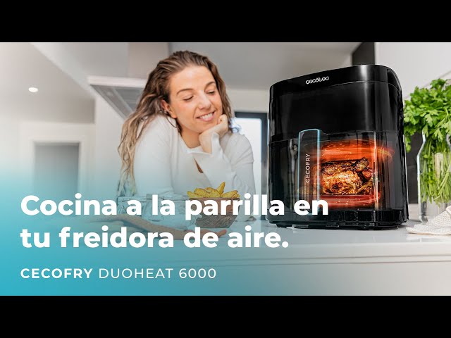 Cecotec Freidora de Aire sin Aceite de 6 L con Ventana Air Fryer Cecofry  DuoHeat 6000.