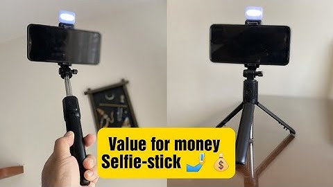 Bluetooth Selfie Stick Cum Tripod with Light for YouTubers and Tiktokers | Unboxing & Review