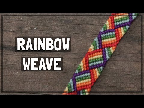 Rainbow Weave Friendship Bracelet Tutorial