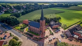 Rundflug über Dohren, Emsland - Kirche St. Bernardus  & Eichenring