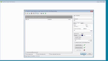Connecting TOAD to Oracle Database
