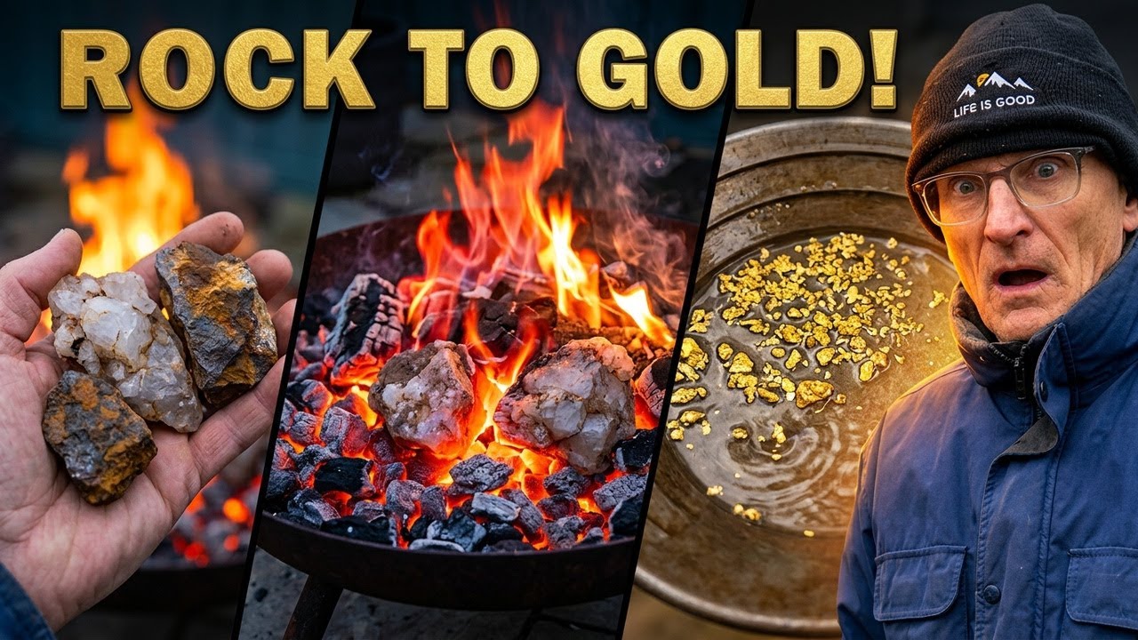 Roasted Rocks I Roasted Rocks for GOLD - Here's What I Found - YouTube