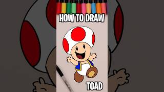 How To Draw Toad ⭐️🌈⭐️