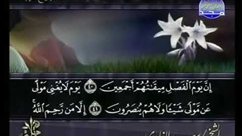 سورة الدخان من الآية 40 الى الآية  59