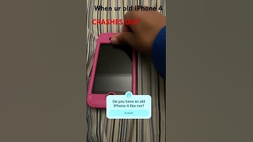 When your old iPhone 4 crashes out…