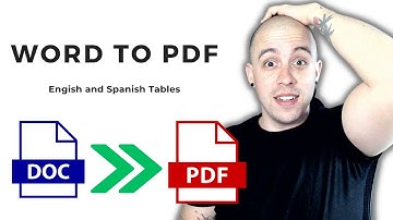 How to make a table accessible | WORD to PDF | Adobe Acrobat PRO | Document with English and Spanish