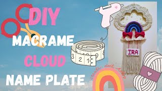 DIY Macrame Name Plate | Personalized Home Decor | Easy Tutorial for Beginners