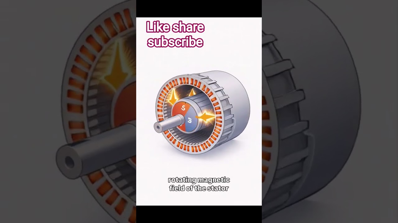 Why synchronous motor run at constant speed?#electricalengineering #synchronousmotor #ytshorts