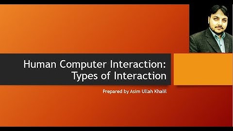 Type of Interaction Styles