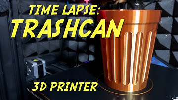 3D Printing Time Lapse: BV3D Trashcan
