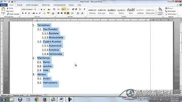 ¿Cómo hacer una sublista en Word?