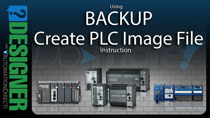 BRX Do-more Designer Using the BACKUP Instruction from AutomationDirect