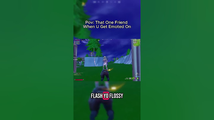 Pov: That One Friend When U Get Emoted On #fortnite