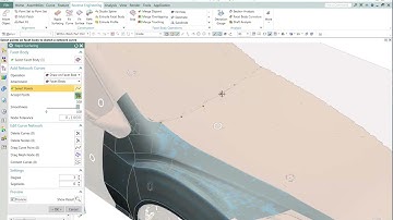 NX Reverse Engineering with rapid surface command