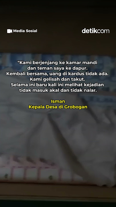 Kades Pamer Uang Gaib 5 Kardus