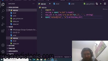 Python 3 Script to Remove Special Characters From Text File Using Regular Expression Full Project
