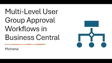 Multi Level User Group Approval Workflows in Business Central