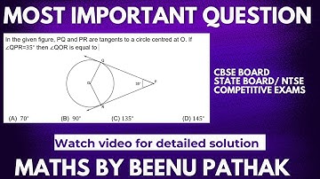Class X maths In the given figure, PQ and PR are tangents to a circle centred at O. If ∠QPR=35∘then