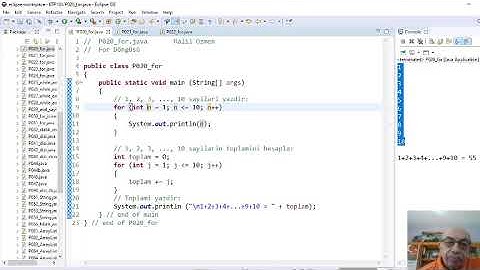 Java (TR-03): for döngüsü oluşturmak - 1 (for loops 1)
