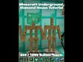 Minecraft Underground Diamond House Tutorial #minecraft