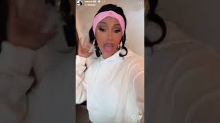 Cardi B showing off her new piercing on her stomach #cardib #trending #shorts