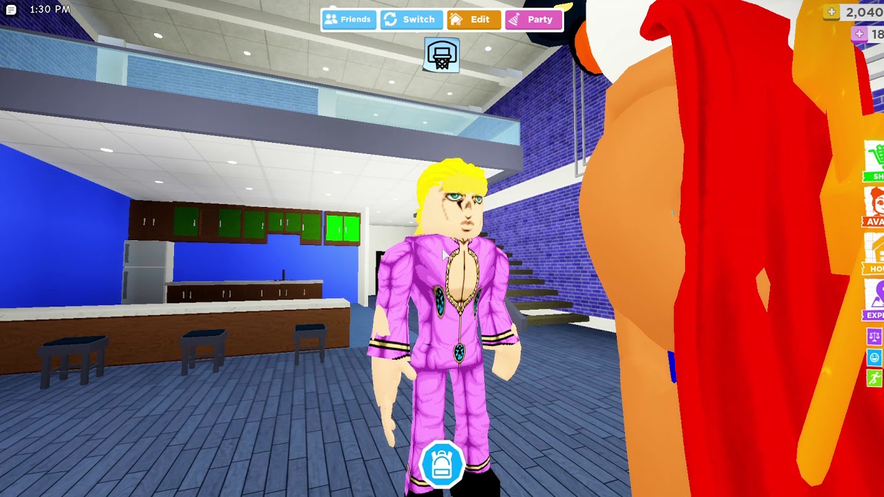 Robloxian Highschool Avatar Giorno From Jba Youtube - how to be spongebob in robloxian high school youtube