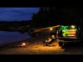 Overland Truck Camping In The Rain With Metal Detector And Fishing