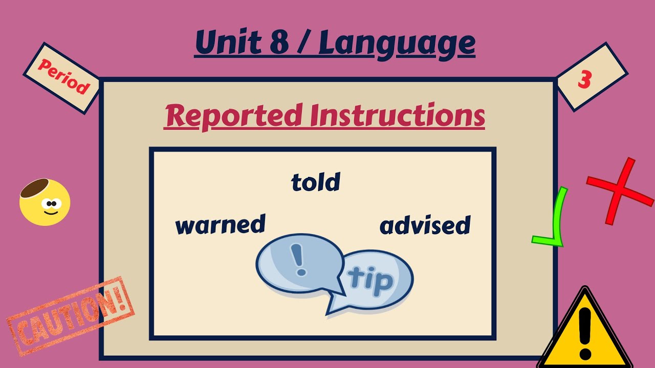 #توجيهي Reported Instructions/ Unit 8  فيديو 1 #غزة. #مناقشة #تلخيص #أسئلة