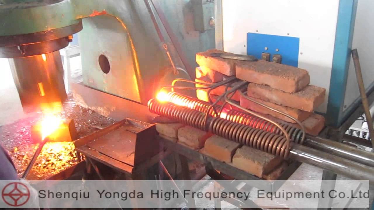 260kw induction heating machine forging steel bars youtube