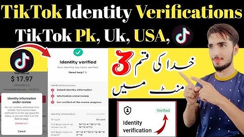 TikTok identity verification kaise kare | TikTok identity verification Under review problem fix 💯✅