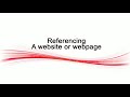 Reference a website or webpage