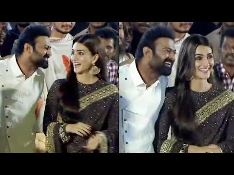 Prabhas Happy Moments With Kriti Sanon @ Adipurush Pre Release Event #prabhas #kritisanon #adipurush Thank You For 2 ... - YOUTUBE