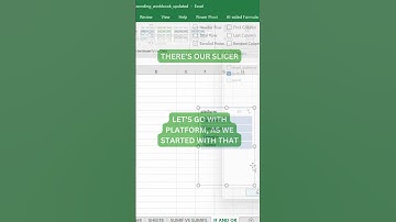 How to use Slicer to Filter Raw Data|Excel Shorts