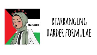 Rearranging harder formulae