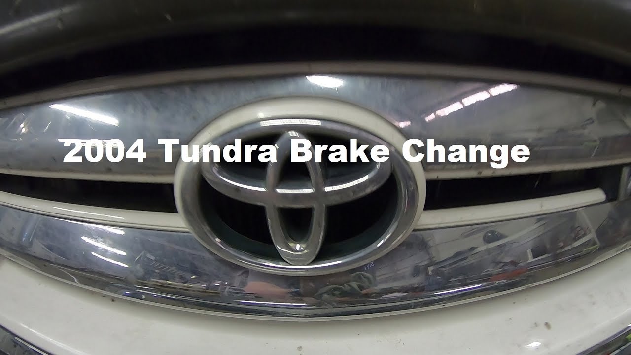 Replacing 2004 Tundra Brakes - YouTube