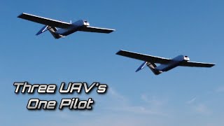 Flying Three UAV's at ONCE - Stunning Footage!