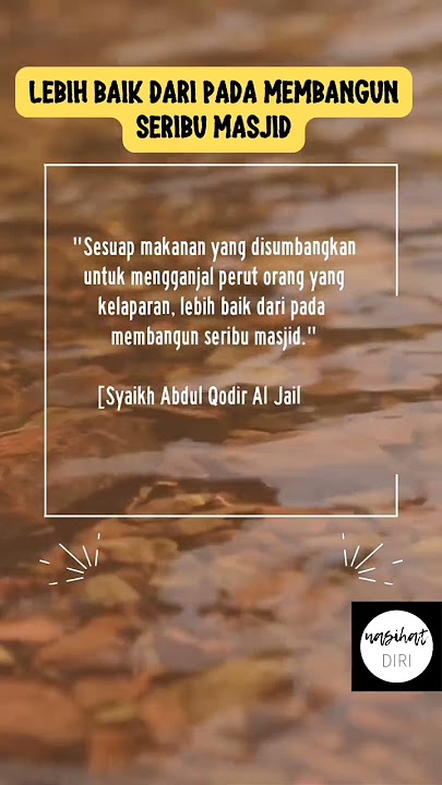 status wa islami menyentuh hati ~ lebih baik dari pada membangun seribu masjid #shorts #storywa