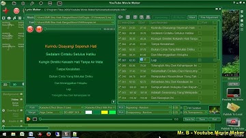 EASY TO MAKE COOL LYRICS VIDEO WITH YOUTUBE MOVIE MAKER Part 02