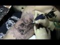 tattoo_процесс нанесения татуировки_ череп.wmv