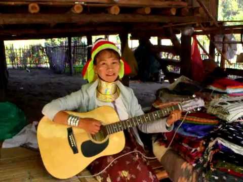 From Doctor Olga Vienna's Collection.A long necked woman singing. Thailand 2009