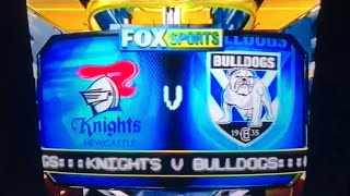 Fox Sports Australia NRL Sunday Newcastle vs Canterbury Opener 2010