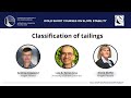 ICOLD Short Course on Slope Stability 2024 - Session 1: Classification of tailings