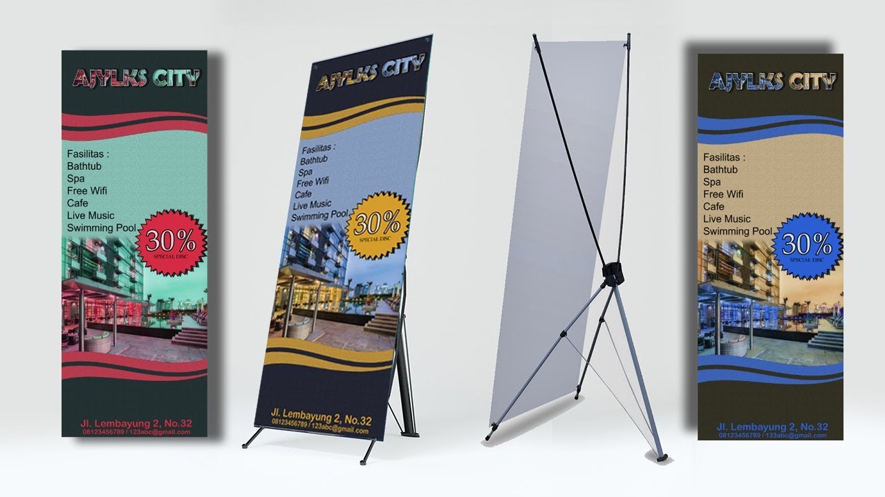 Cara Membuat X banner (PHOTOSHOP) 