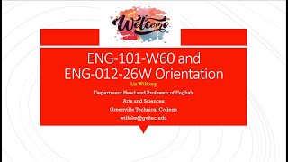 ENG 101 and 012 Online Orientation Video