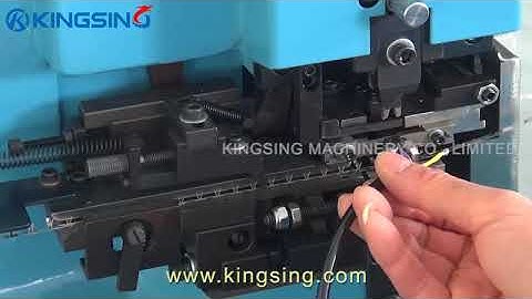Semi-automatic Wire Stripping and Crimping Machine