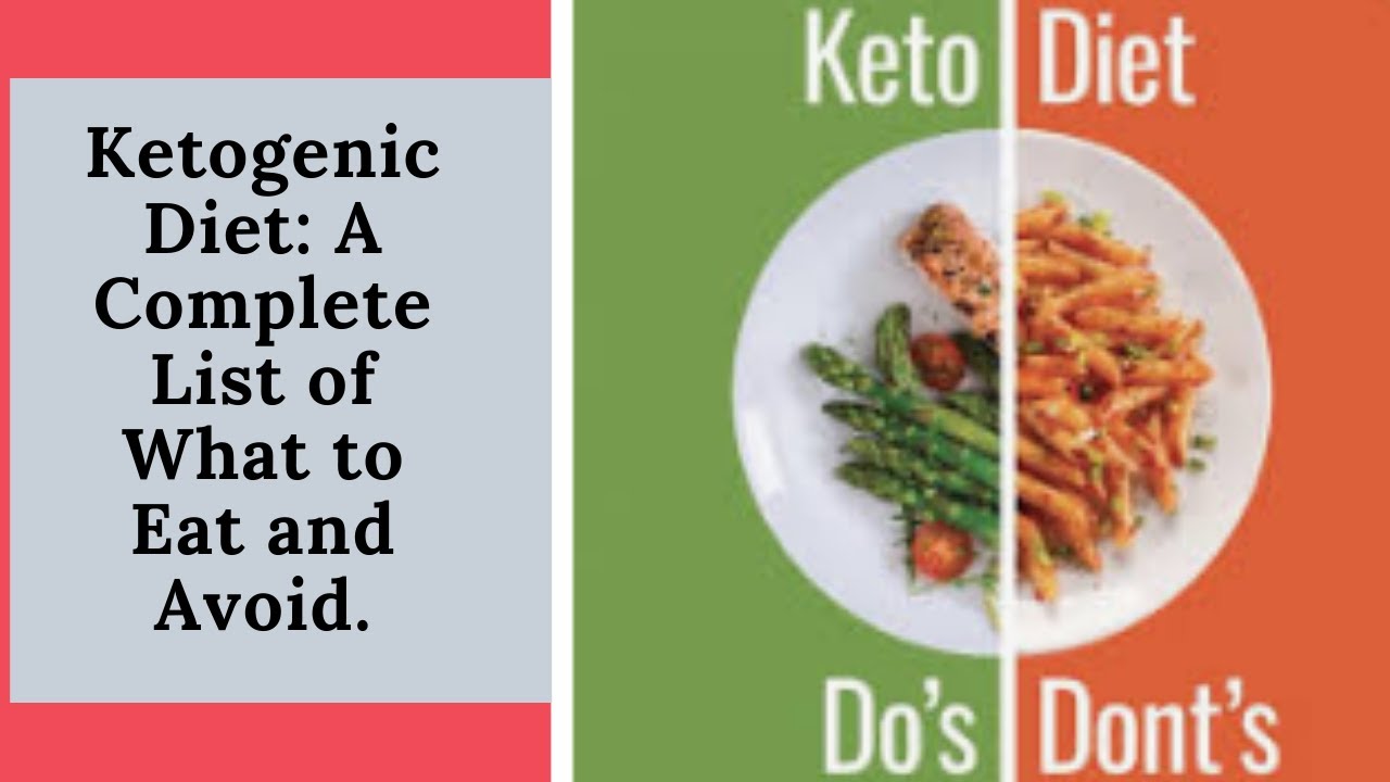  Ketogenic Diet A Complete List of What to Eat and Avoid. - YouTube