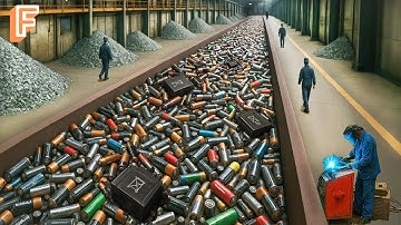 How Millions Of Batteries Are Recycled Every Day - Inside Battery Recycling Mega Factory