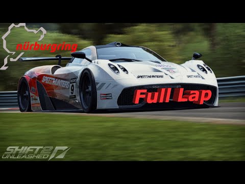 Pagani Zonda huayra on the Nurburgring NFS Shift 2 Unleashed ultrawide gamplay